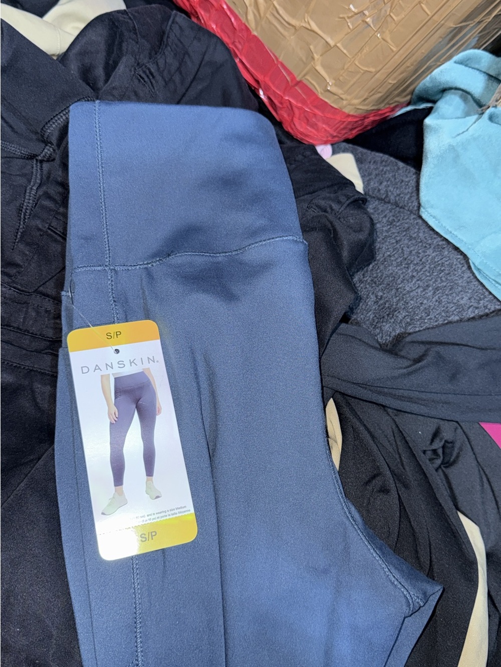 Danskin Girls Navy High-Waist Leggings